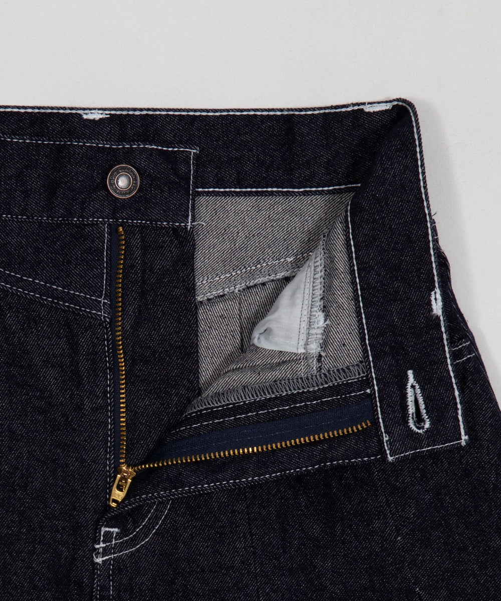 デニムプリーツミニスカート