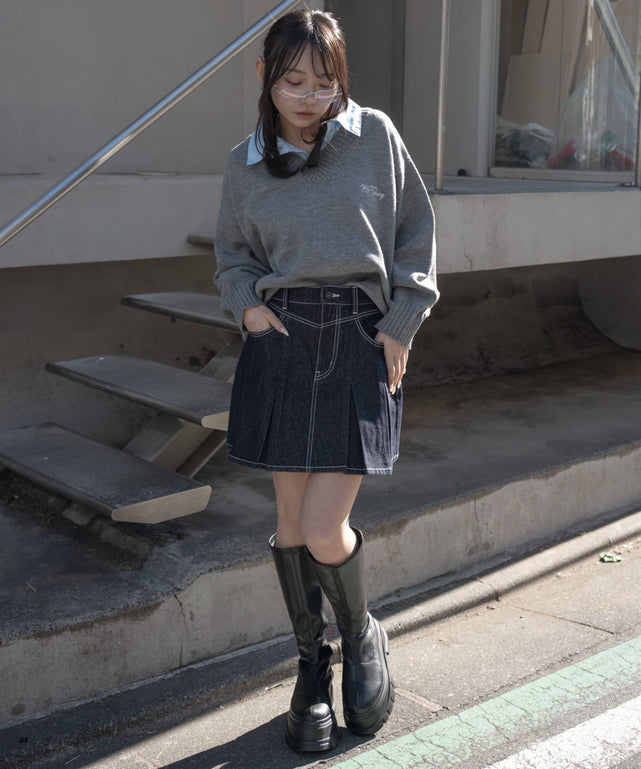 デニムインディゴ　モデル：159cm M着用