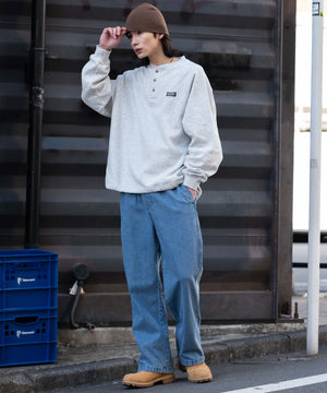 デニム淡 モデル：182cm L着用