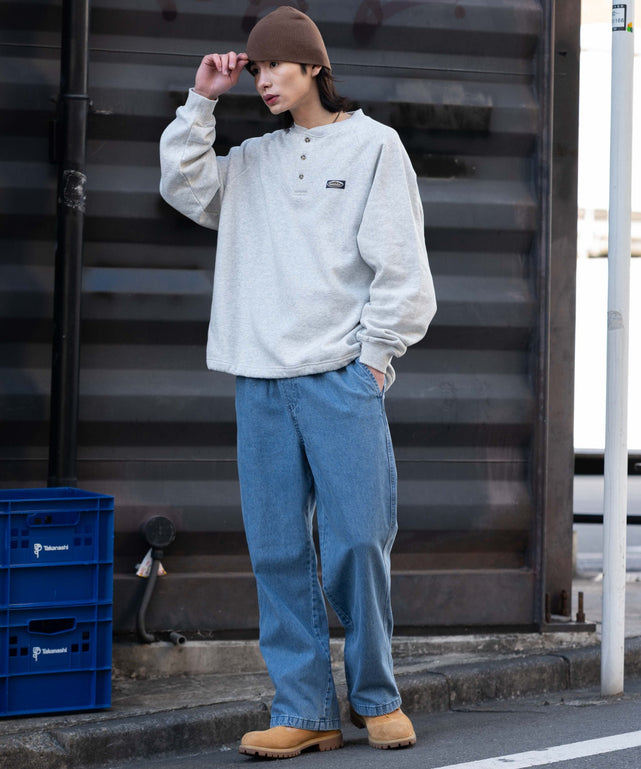 デニム淡 モデル：182cm L着用