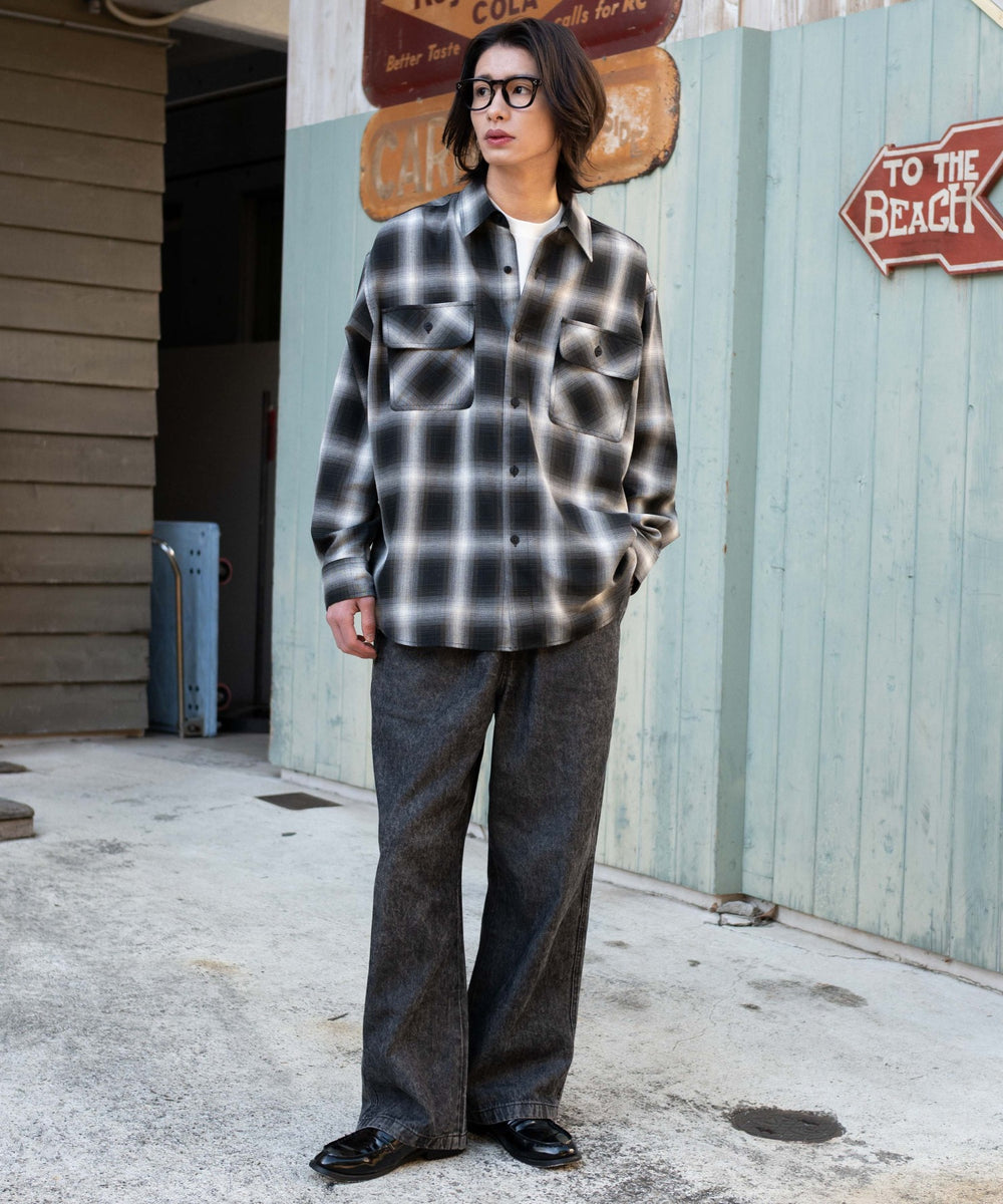 デニムブラックソノタ  モデル：182cm L着用