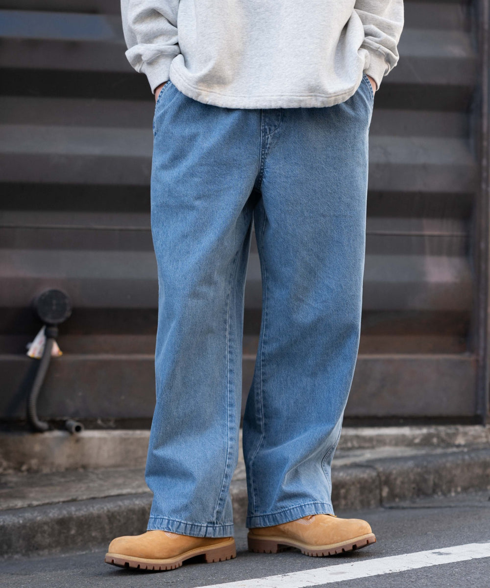 デニム淡 モデル：182cm L着用