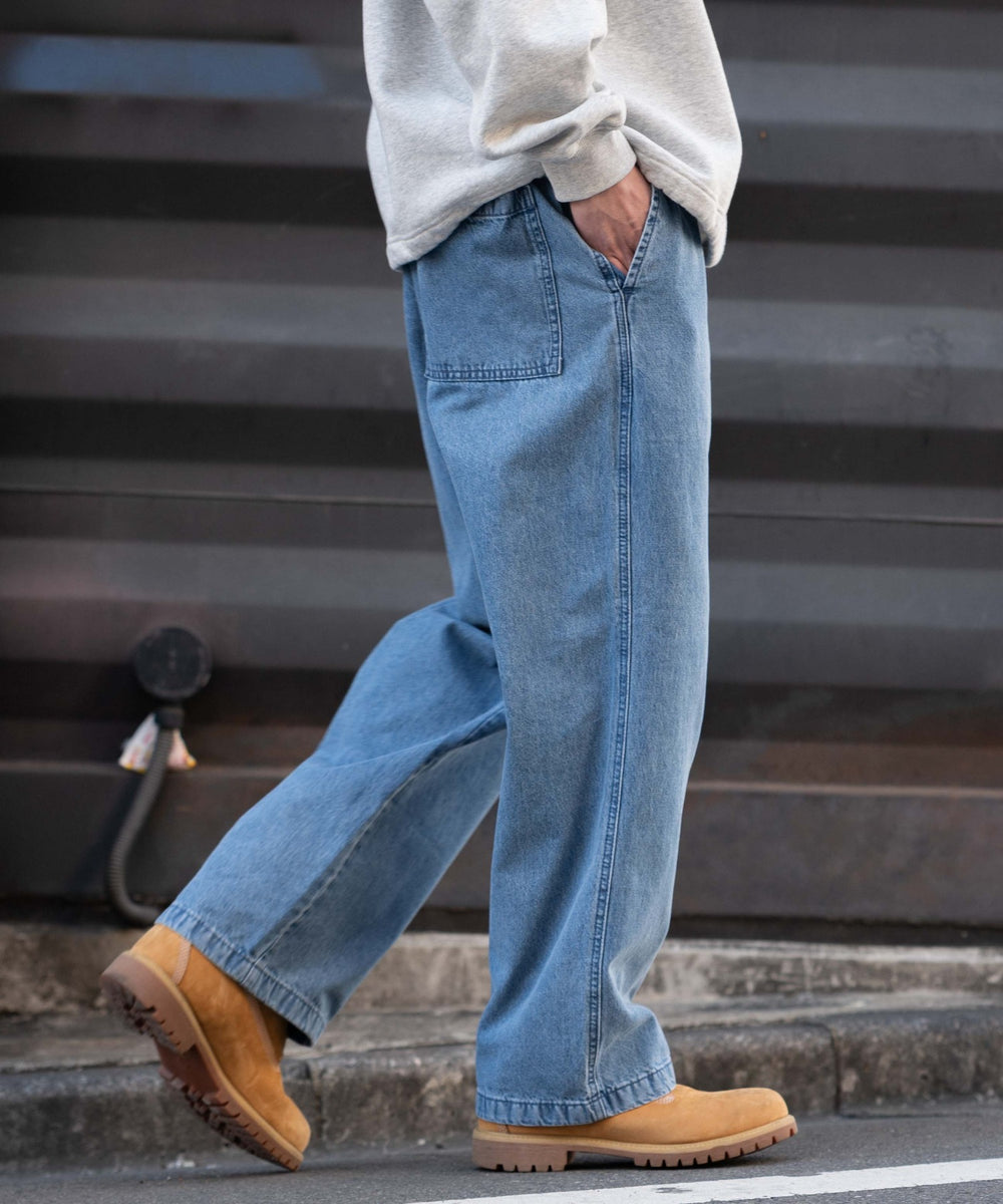 デニム淡 モデル：182cm L着用