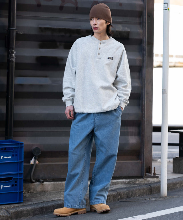 デニム淡 モデル：182cm L着用