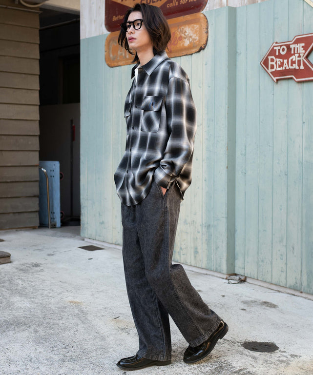 デニムブラックソノタ  モデル：182cm L着用