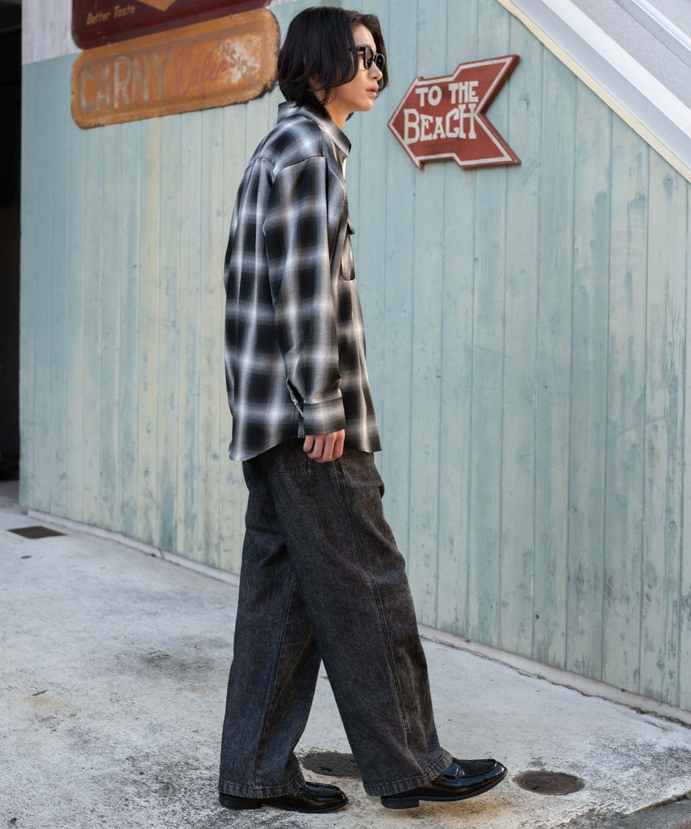 デニムブラックソノタ  モデル：182cm L着用