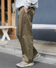 ユルフィットコットンイージーパンツ/カーキ モデル：181cm L着用