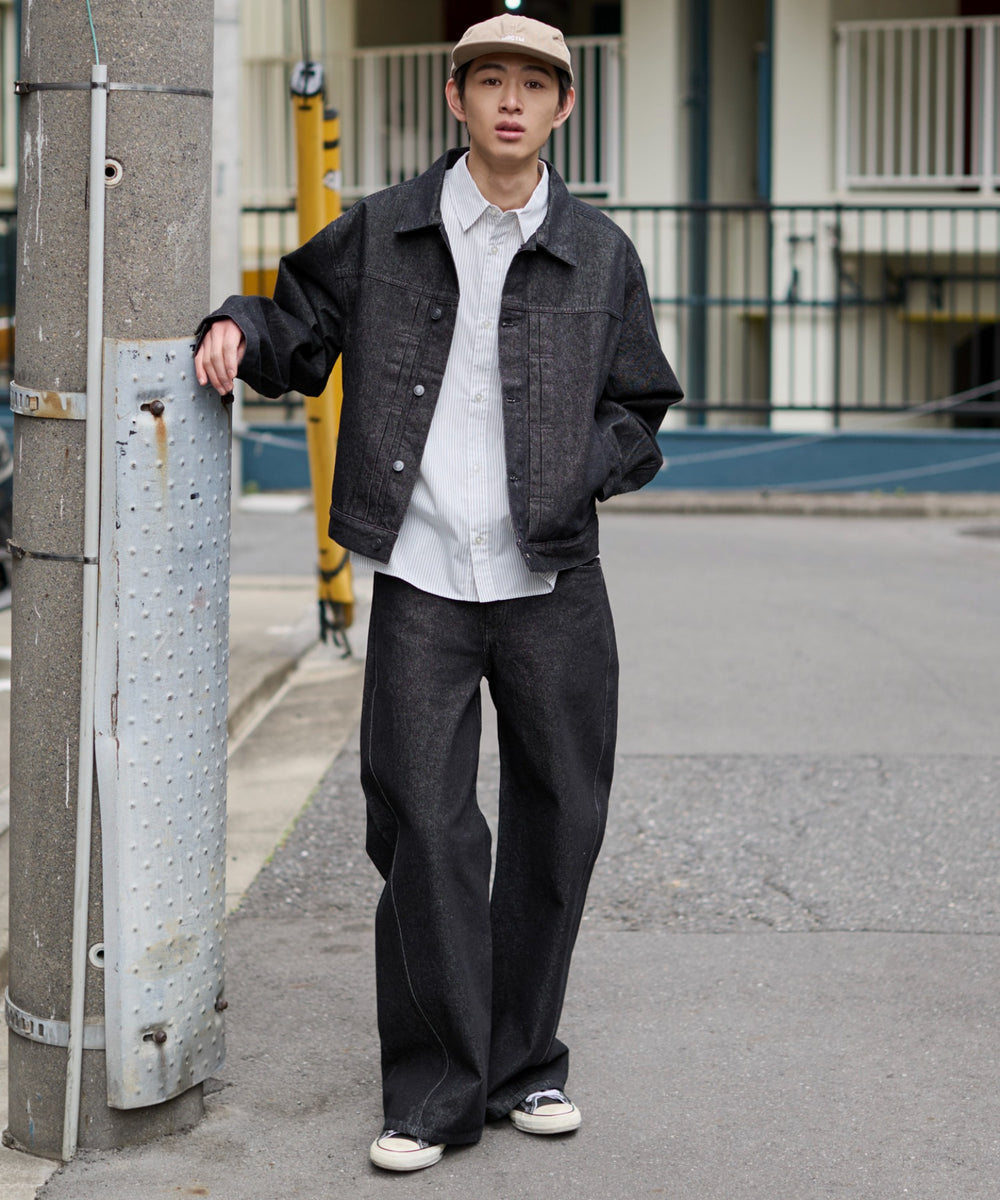 デニムブラック モデル：181cm L着用