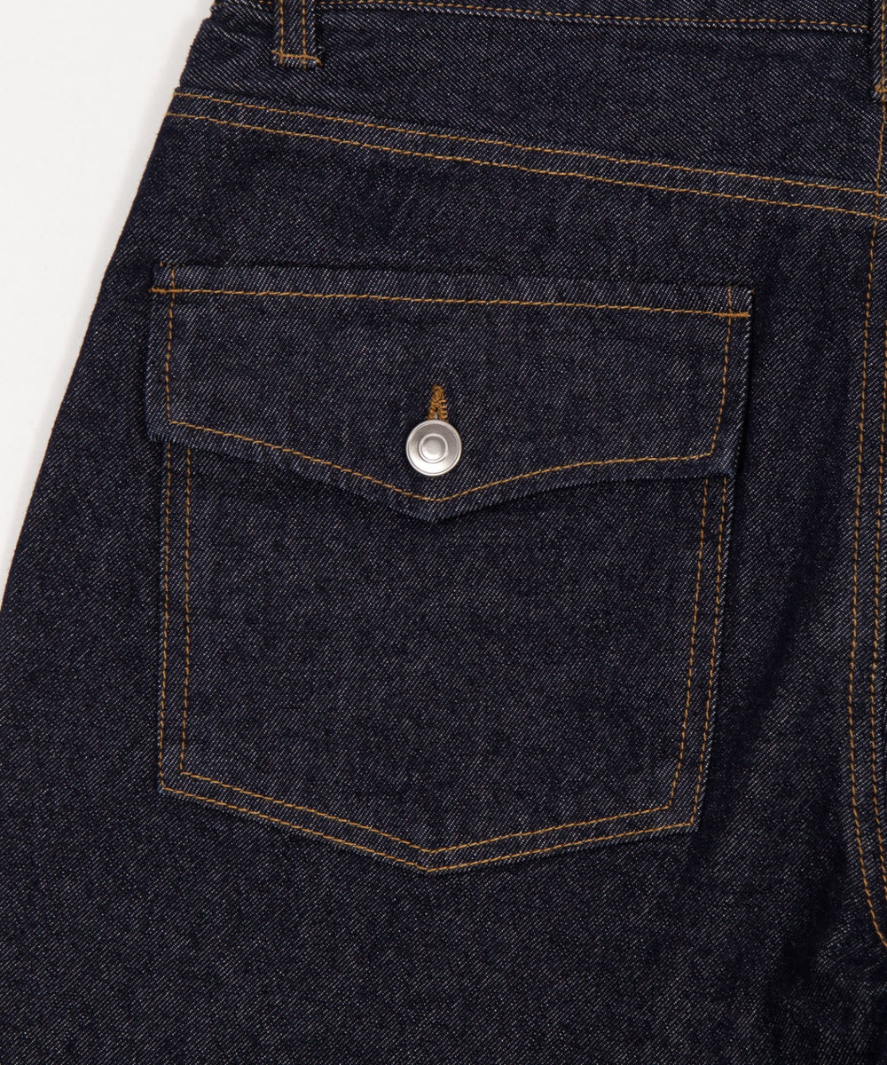 カバーフィットフラップデニムパンツ