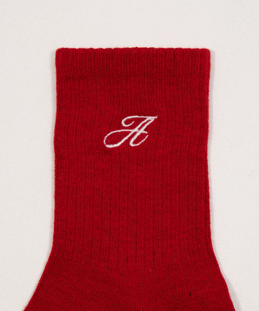 アルファベット刺繍ソックス(23-25cm)