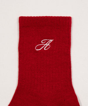 アルファベット刺繍ソックス(23-25cm)