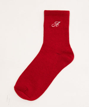 アルファベット刺繍ソックス(23-25cm)