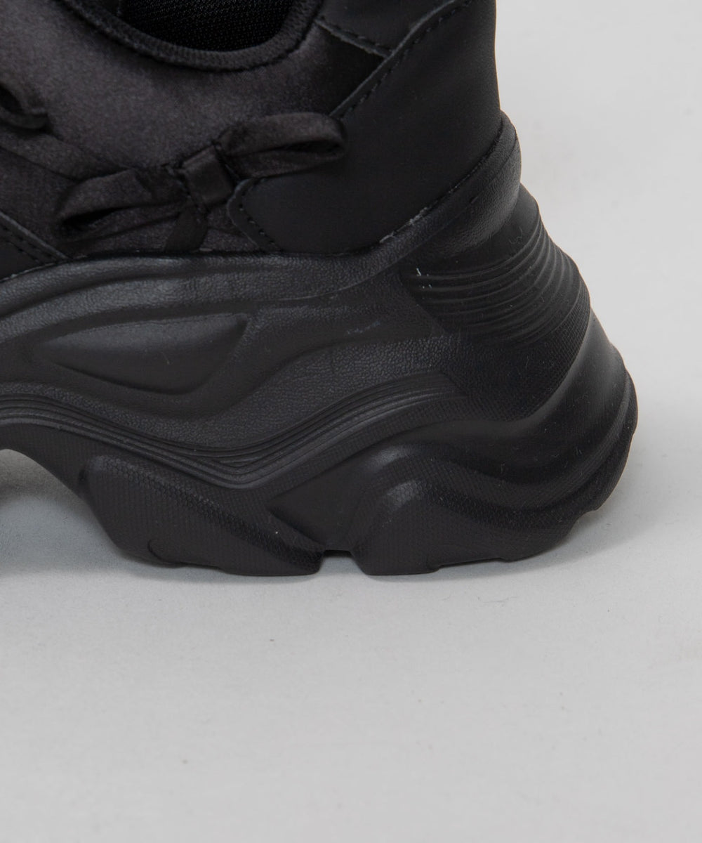 リボンデザイン厚底スニーカー