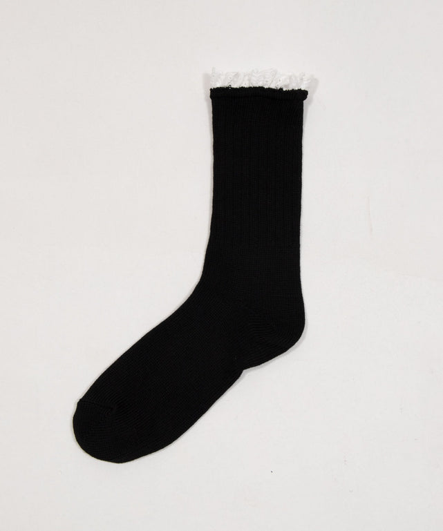 レース無地ソックス(23-25cm)