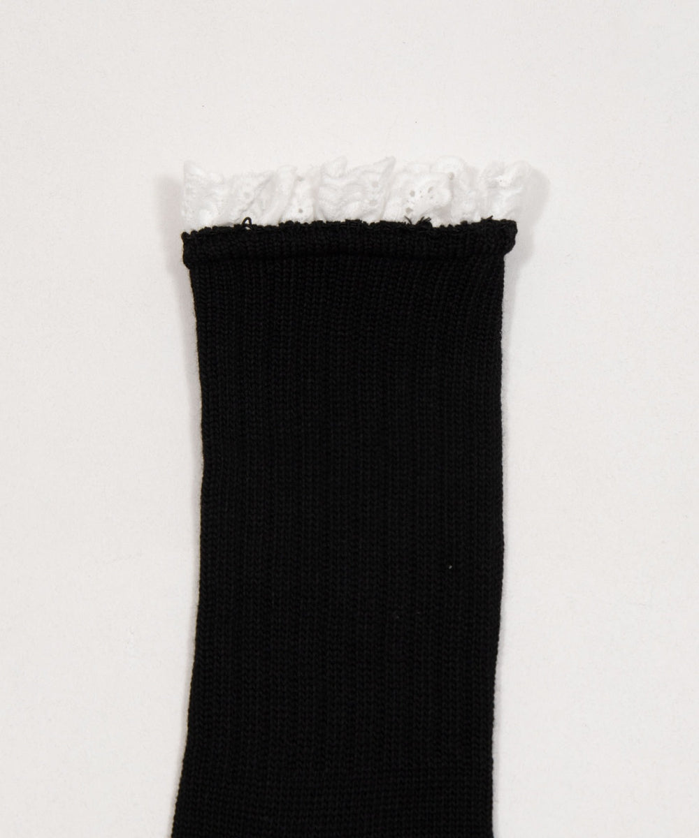 レース無地ソックス(23-25cm)