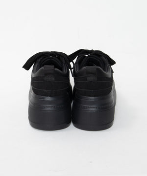 厚底ワイドシューレーススニーカー