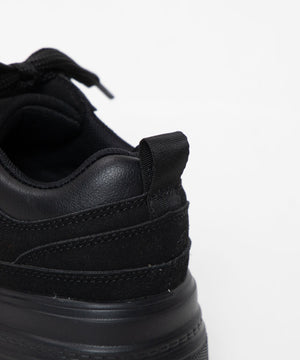 厚底ワイドシューレーススニーカー