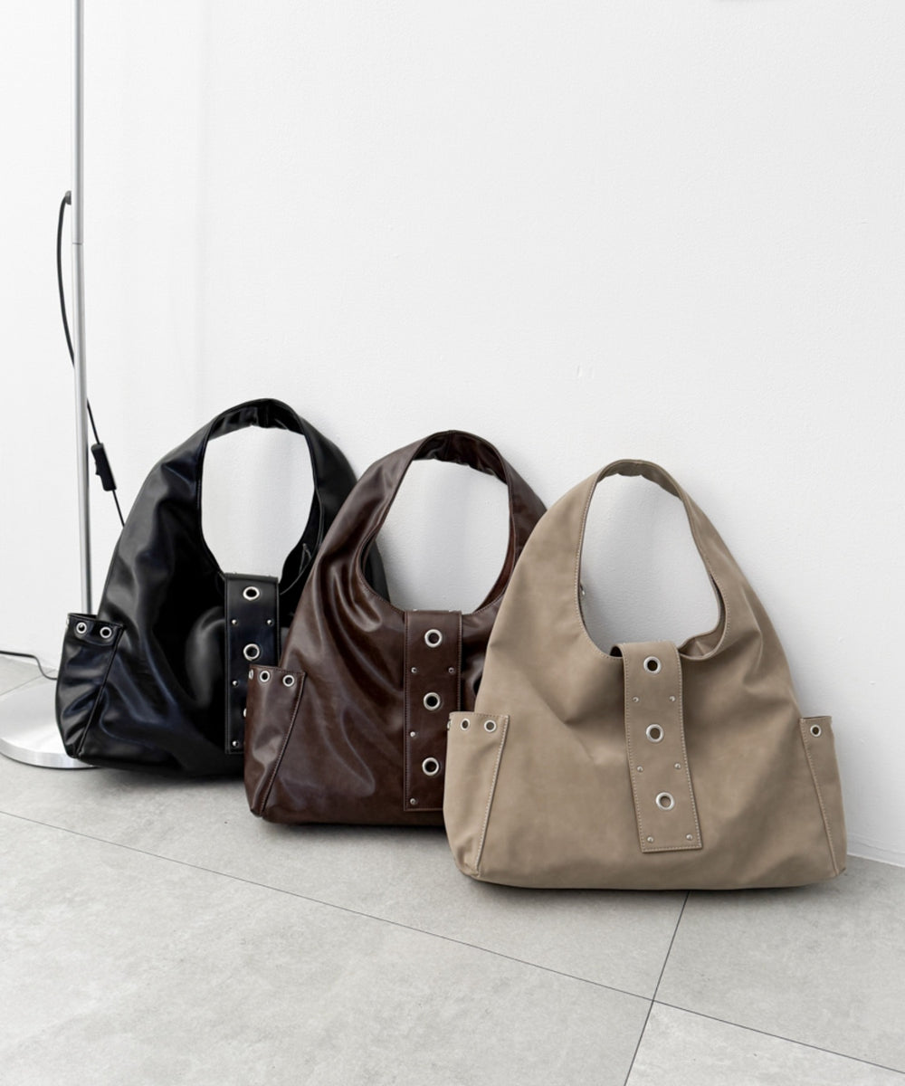 ハトメデザインワンハンドルトート