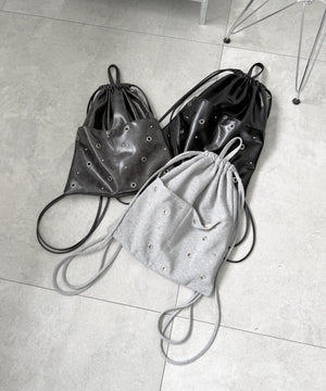 ハトメデザインナップサック