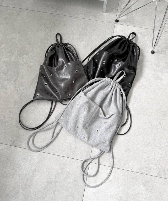 ハトメデザインナップサック