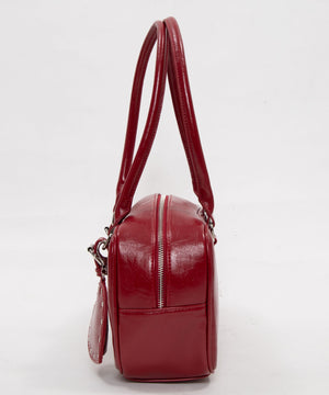 スタッズハートチャーム付きハトメボストン