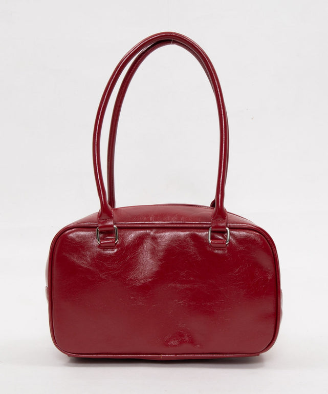 スタッズハートチャーム付きハトメボストン