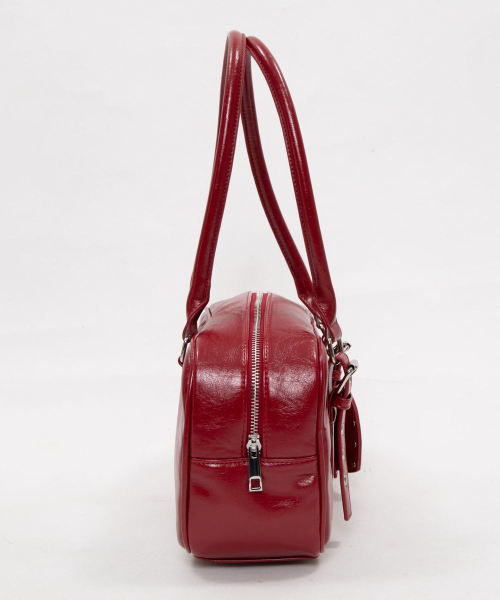 スタッズハートチャーム付きハトメボストン