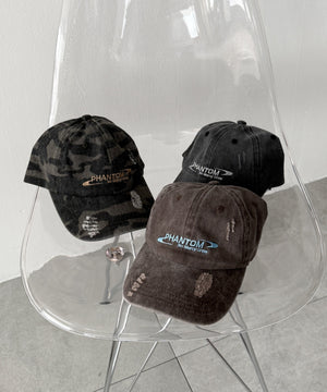 PHANTOMロゴダメージキャップ