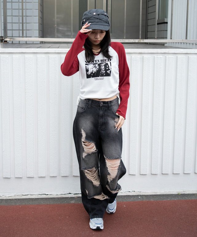 デニムブラックソノタ モデル：159cm M着用