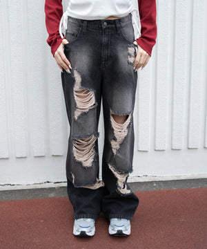 デニムブラックソノタ モデル：159cm M着用