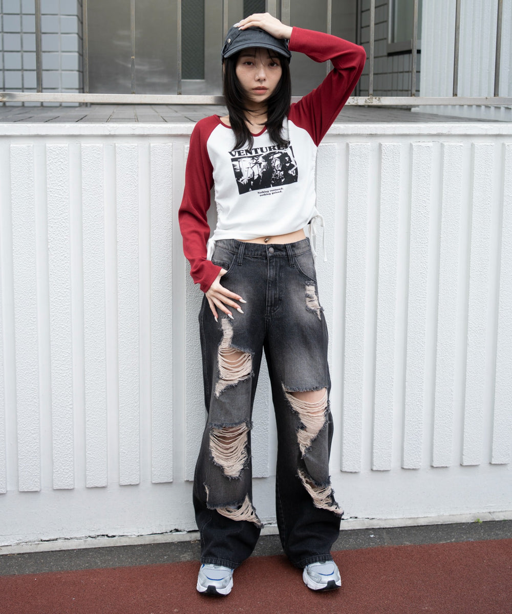 デニムブラックソノタ モデル：159cm M着用