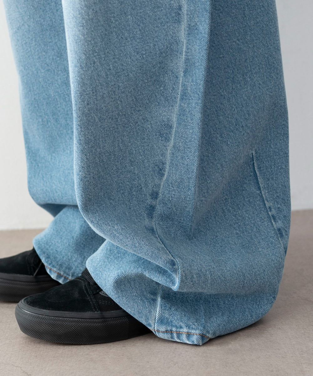 ワイドカーブデニムパンツ