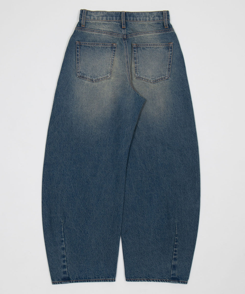 ワイドカーブデニムパンツ