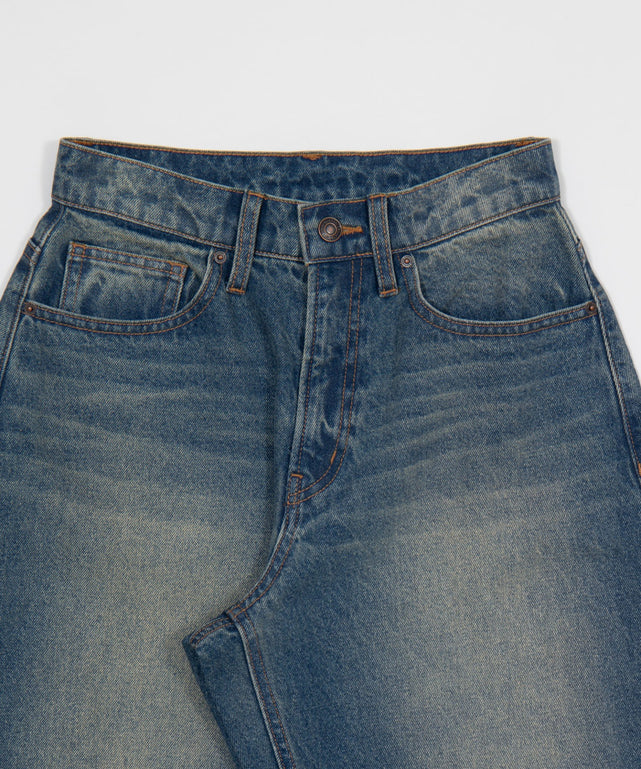 ワイドカーブデニムパンツ