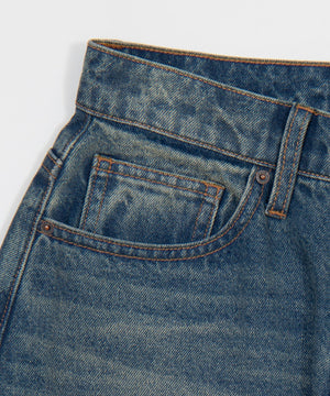 ワイドカーブデニムパンツ