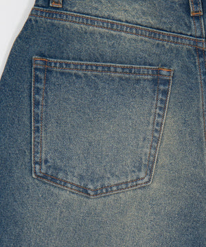 ワイドカーブデニムパンツ