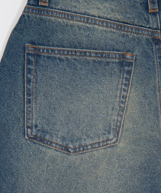 ワイドカーブデニムパンツ