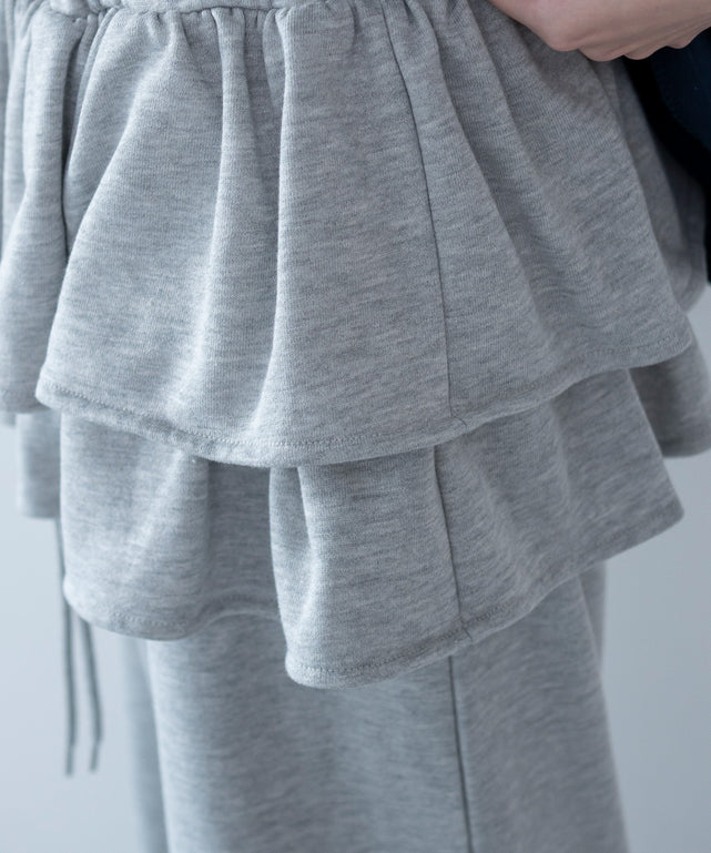 レイヤードデザインスウェットパンツ