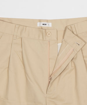 キーチャーム付きチノカーブパンツ