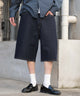 スーパーバギーデニムショーツ/デニムインディゴ モデル：182cm L着用