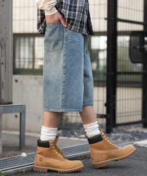 デニム中濃加工 モデル：182cm L着用