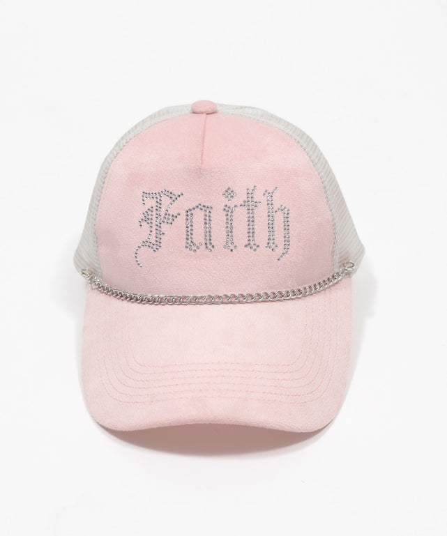 チェーンベロアメッシュキャップ