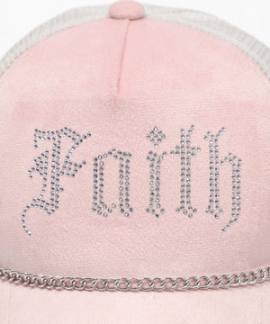 チェーンベロアメッシュキャップ