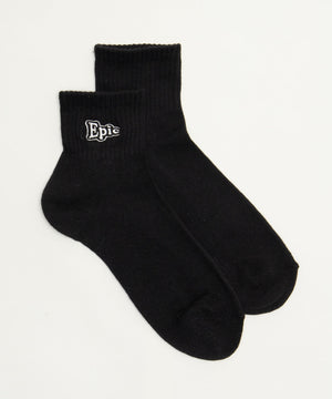 Epic刺繍ロゴアンクルパイルソックス(25-27cm)