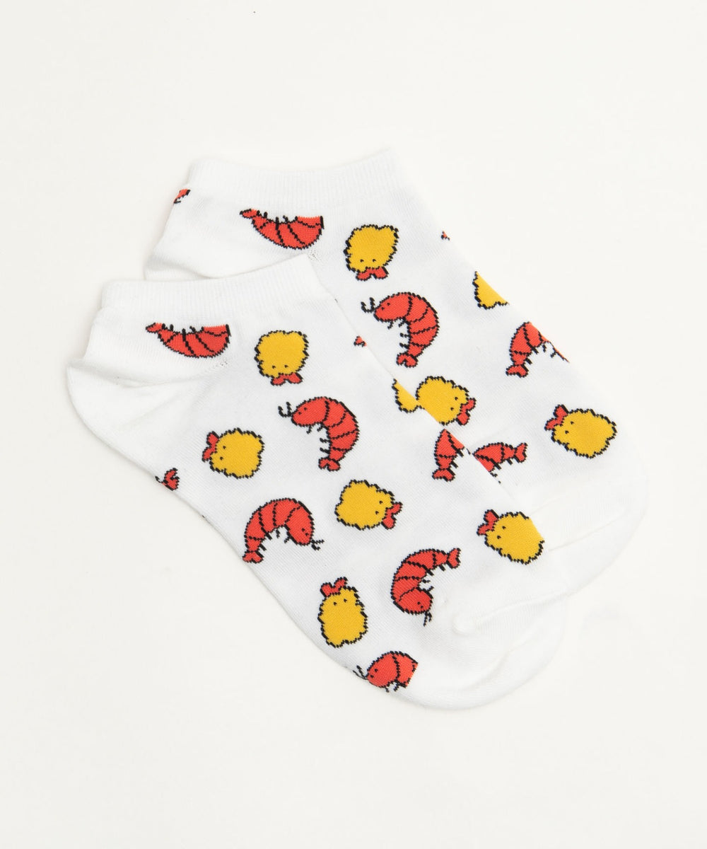 フードチェンジ総柄ショートソックス(23-25cm)