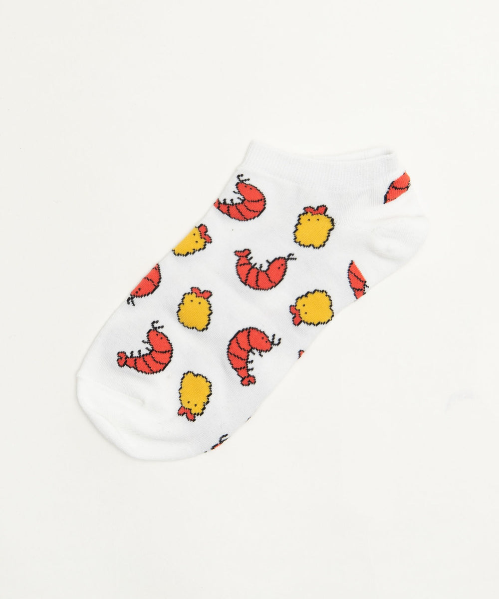 フードチェンジ総柄ショートソックス(23-25cm)