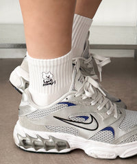 手描き風刺繍アンクルパイルソックス(23-25cm)