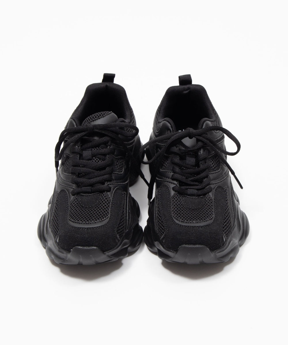 メッシュコンビ厚底スニーカー