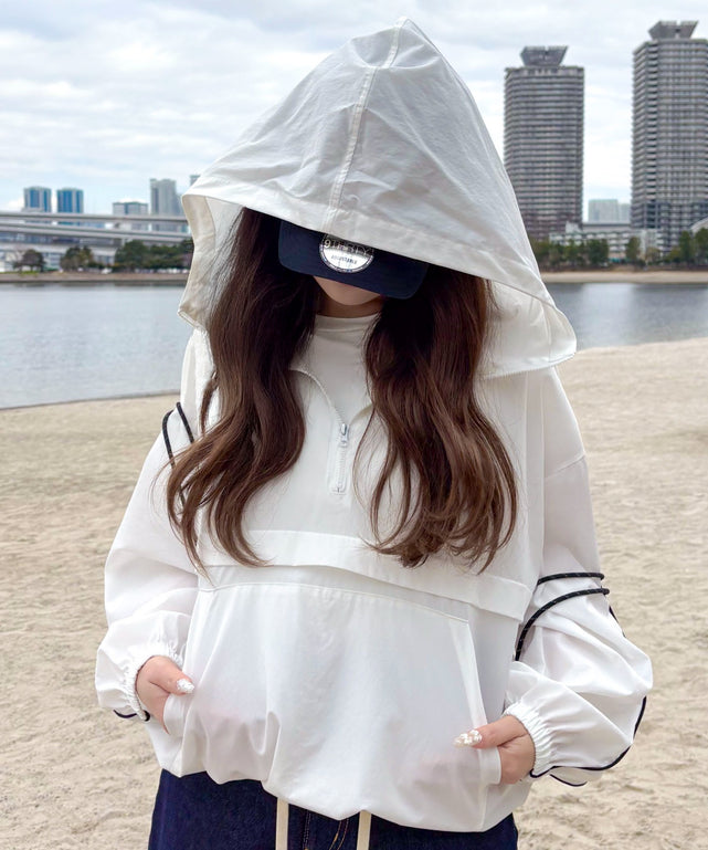 ラッシュガードラインアノラックパーカー