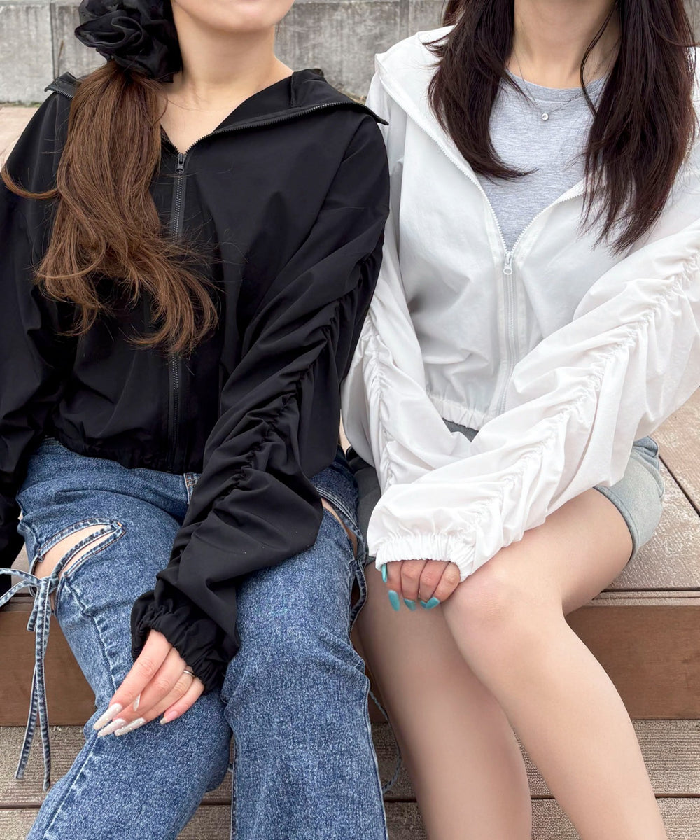 ラッシュガードシャーリングパーカー